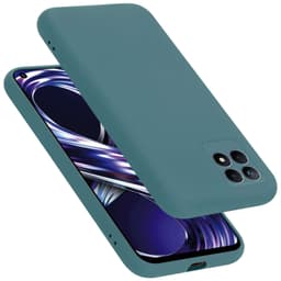 Realme 8i / Narzo 50 4G silikondeksel case (Grønn)