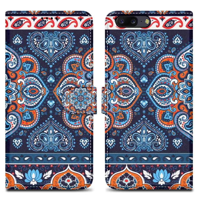 OnePlus 5 Plånboksfodral Skal (Blå)