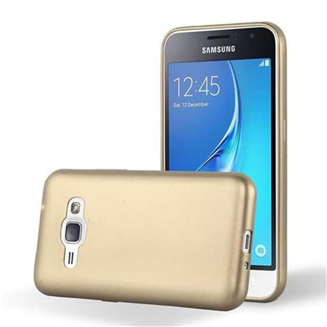 Samsung Galaxy J1 2015 Cover Etui Case (Guld)