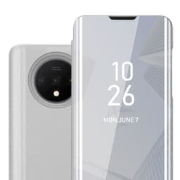 OnePlus 7T lommebokdeksel etui (sølv)