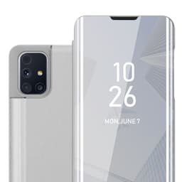 Suojakuori Samsung Galaxy M31s Lompakkokotelo (Hopea)