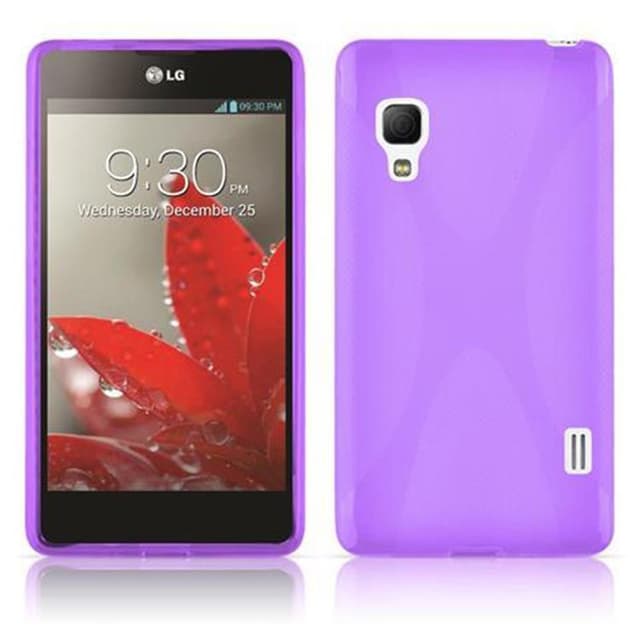 LG L5 II (2. SIM) Skal Fodral Case (Lila)