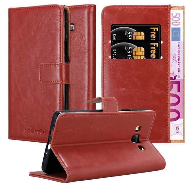 Samsung Galaxy A7 2015 lommebokdeksel etui (rød)