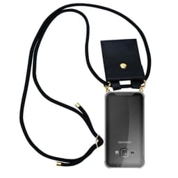 Samsung Galaxy J1 2016 Etui Cover Kæde (Sort)