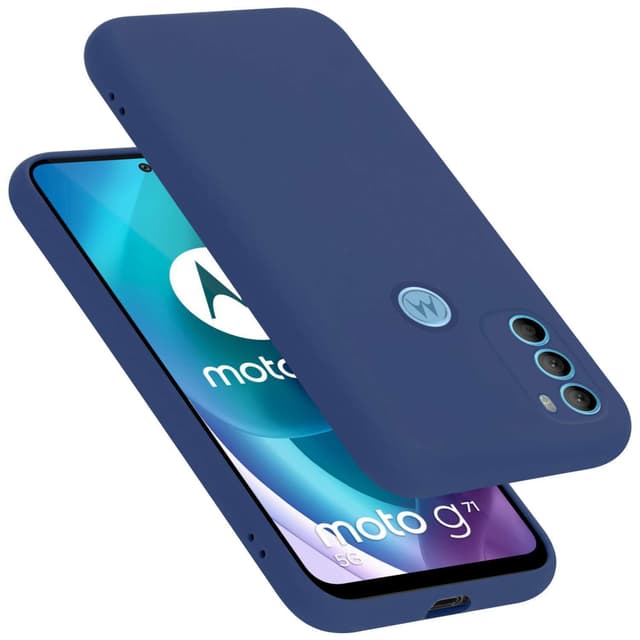 Motorola MOTO G71 5G Suojakuori Kotelo (Sininen)