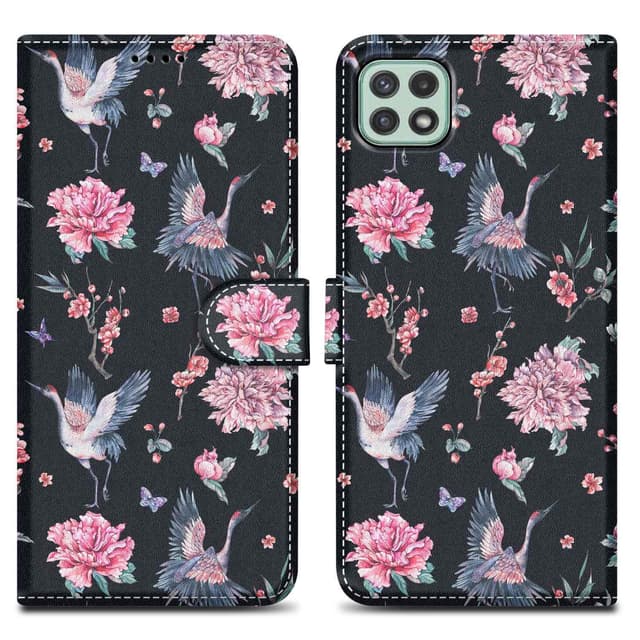 Samsung Galaxy A22 5G lommebokdeksel etui (svart)