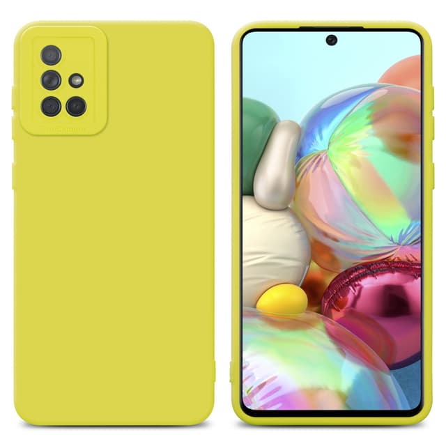 Samsung Galaxy A71 4G Skal Fodral Case (Gul)