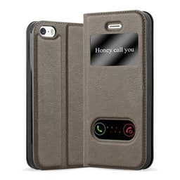 iPhone 5 / 5S / SE 2016 lommebokdeksel cover (brun)
