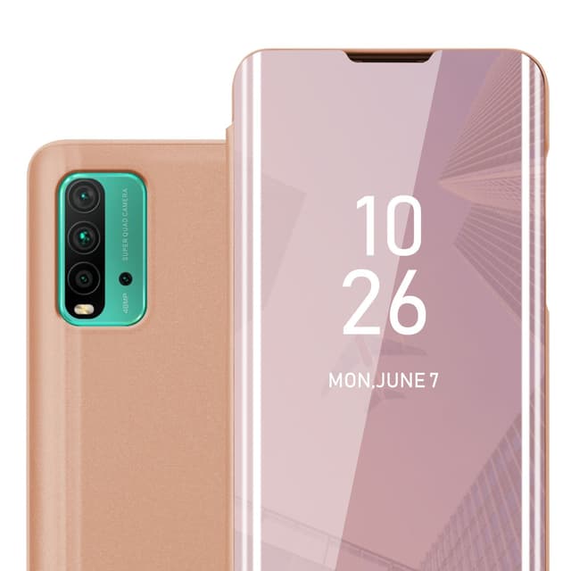 Xiaomi RedMi 9T / POCO M3 Plånboksfodral Skal (Rosa)