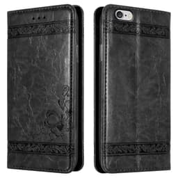 iPhone 6 PLUS / 6S PLUS Plånboksfodral Skal (Svart)