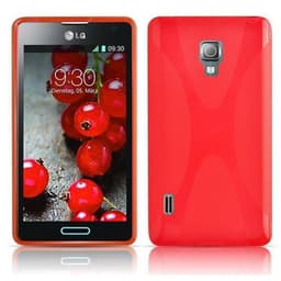 LG OPTIMUS L7 II Deksel Case Cover (rød)