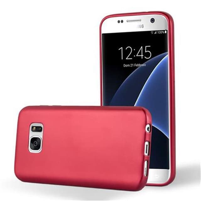 Skal Samsung Galaxy S7 Fodral Case (Röd)