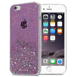 iPhone 6 PLUS / 6S PLUS Silikondeksel Glitter (lilla)