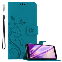 Samsung Galaxy A8 2018 Pungetui Cover Case (Blå)