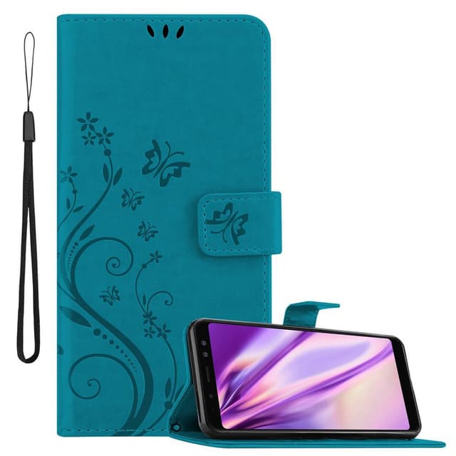 Samsung Galaxy A8 2018 Pungetui Cover Case (Blå)