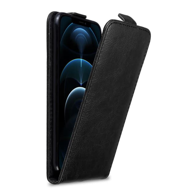 iPhone 12 PRO MAX deksel flip cover (svart)