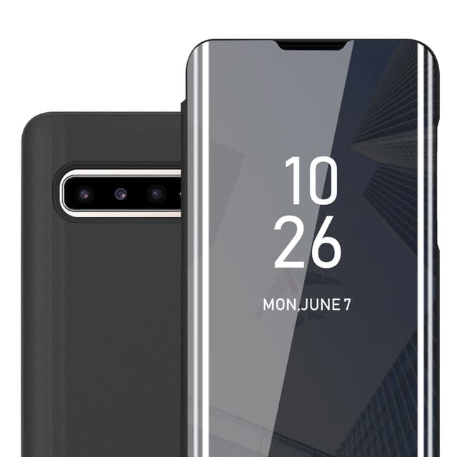 Suojakuori Samsung Galaxy S10 5G Lompakkokotelo (Musta)