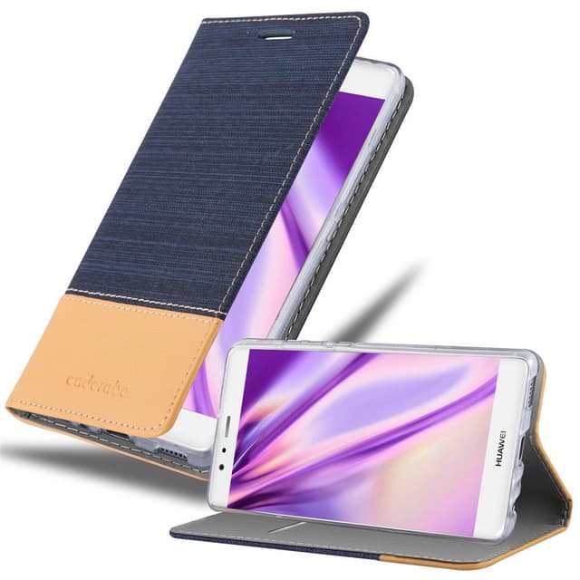 Huawei P9 Plånboksfodral Skal (Blå)