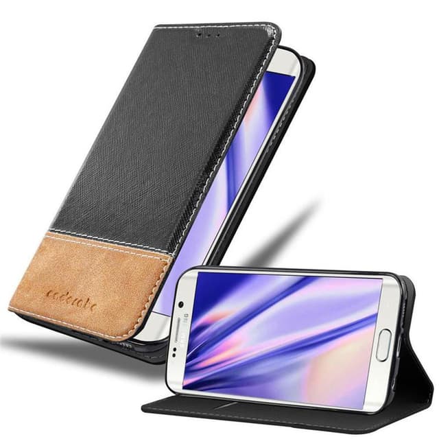 Samsung Galaxy S6 EDGE Skal Fodral Case (Svart)