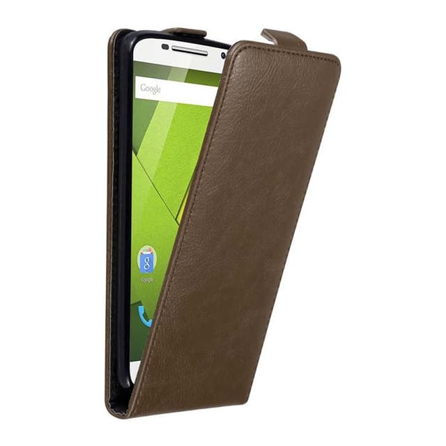 Motorola MOTO X PLAY Pungetui Flip Cover (Brun)
