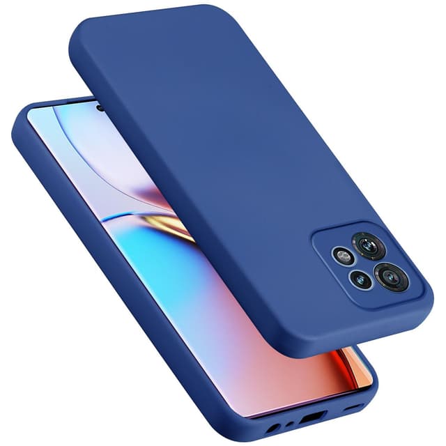 Motorola Edge 40 Pro Skal Fodral Case (Blå)