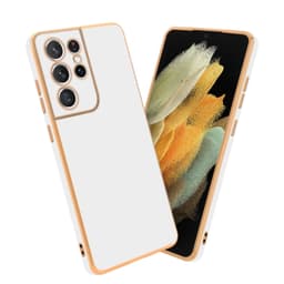 Samsung Galaxy S21 ULTRA Suojakuori Cover (Valkoinen)