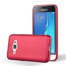 Samsung Galaxy J1 2016 Suojakuori Kotelo (Punainen)