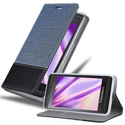 Blackberry Z10 Plånboksfodral Skal (Blå)