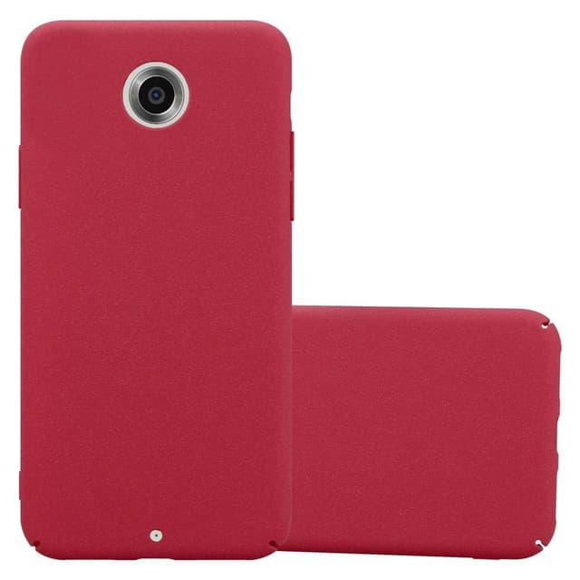 Motorola Google NEXUS 6 Skal Fodral Case (Röd)