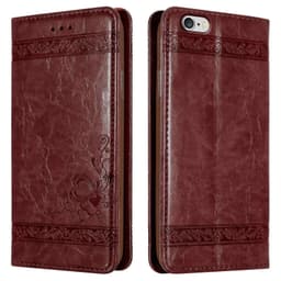 iPhone 6 / 6S Suojakuori Lompakkokotelo (Punainen)