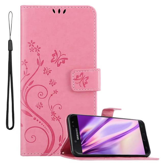 Samsung Galaxy J7 2018 Pungetui Cover Case (Lyserød)