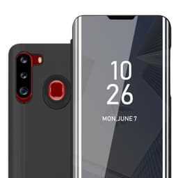 Samsung Galaxy A21 Plånboksfodral Skal (Svart)