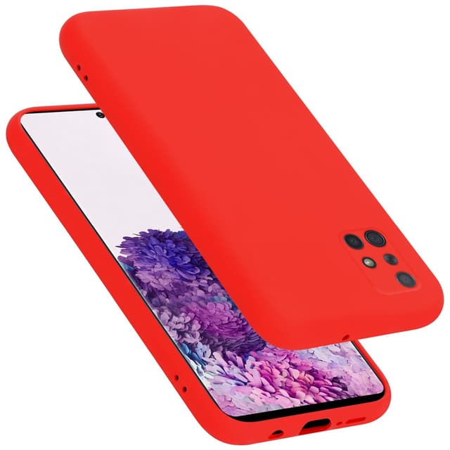 Samsung Galaxy A71 4G Skal Fodral Case (Röd)