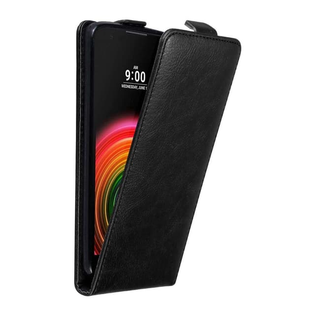 LG X POWER Suojakuori Lompakkokotelo (Musta)