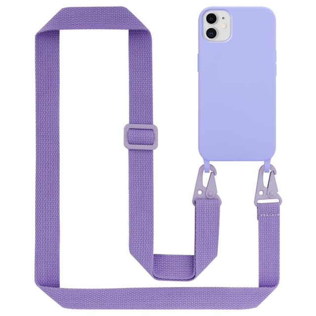 Deksel iPhone 11 med Halskjede (lilla)