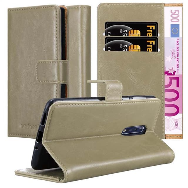 Nokia 8 2017 lommebokdeksel etui (brun)