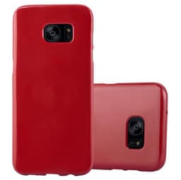 Samsung Galaxy S7 EDGE Skal Fodral Case (Röd)