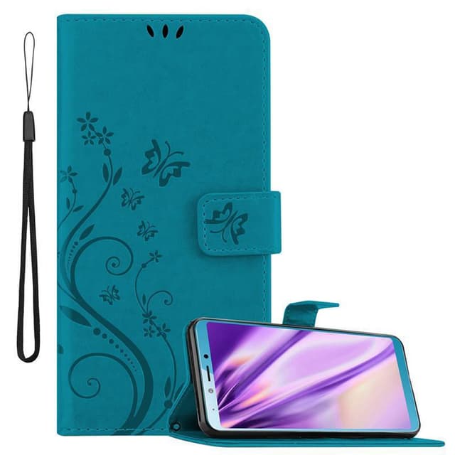 Samsung Galaxy A6s Pungetui Cover Case (Blå)