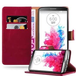 LG G3 lommebokdeksel etui (rød)