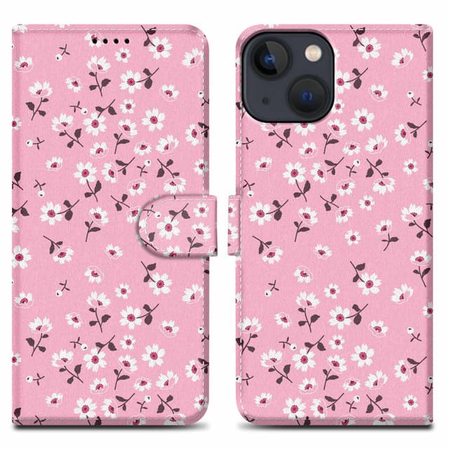 iPhone 13 MINI Plånboksfodral Skal (Rosa)