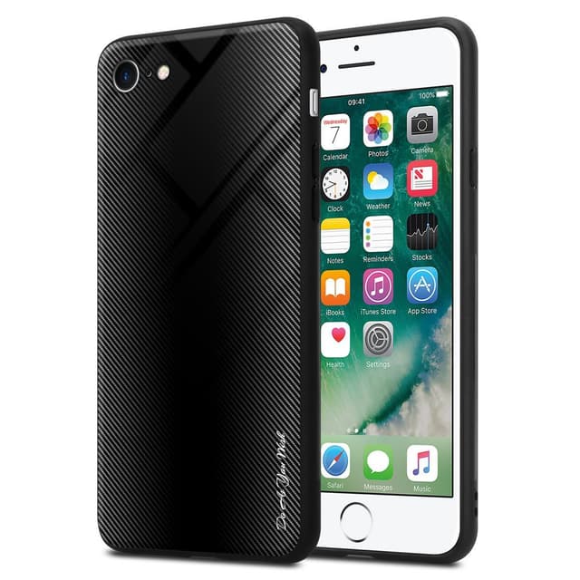 iPhone 7 / 7S / 8 / SE 2020 Suojakuori Kotelo (Musta)