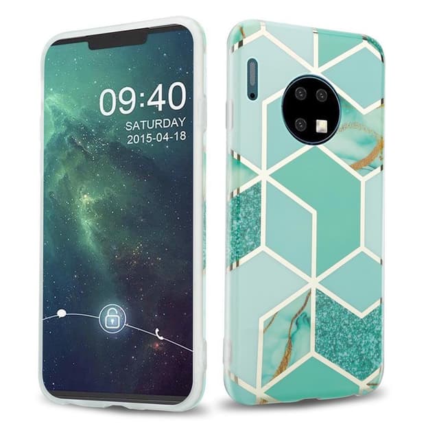 Huawei MATE 30 Plånboksfodral Skal (Grön)