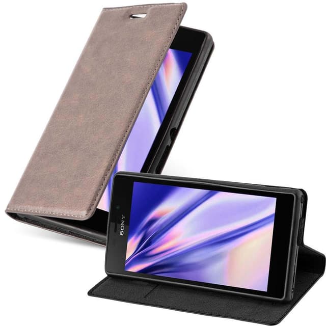 Sony Xperia M2 / M2 AQUA Skal Fodral Case (Brun)