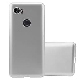 Google PIXEL 2 XL Suojakuori Suojakotelo Case (Hopea)