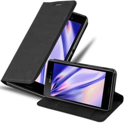 Sony Xperia M4 AQUA lommebokdeksel deksel (svart)