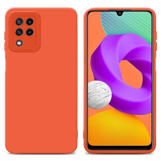 Samsung Galaxy M22 / M32 4G Skal Fodral Case (Orange)