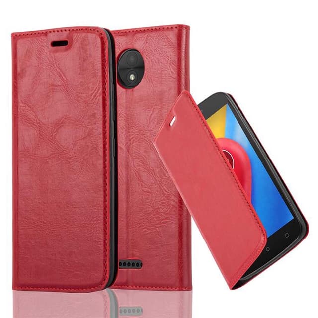 Motorola MOTO C Suojakuori Lompakkokotelo (Punainen)