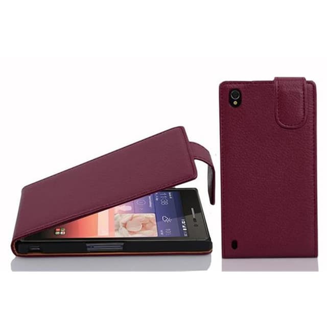 Huawei ASCEND P7 Pungetui Flip Cover (Lilla)