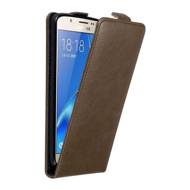 Samsung Galaxy J7 2016 Flipfodral Skal (Brun)