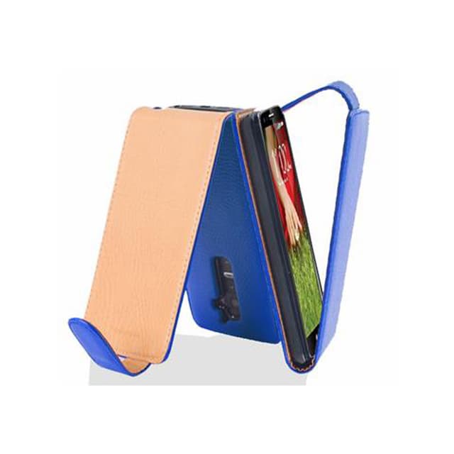 LG G2 Pungetui Flip Cover (Blå)